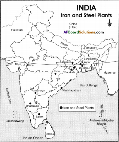 AP Board 9th Class Social Studies Solutions Chapter 7 Industries in India 1
