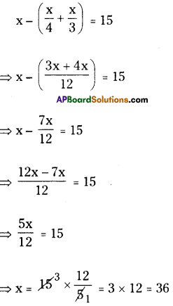 AP Board 8th Class Maths Solutions Chapter 2 Linear Equations in One Variable Ex 2.5 13