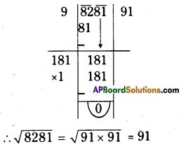 AP Board 8th Class Maths Solutions Chapter 6 Square Roots and Cube Roots Ex 6.3 11