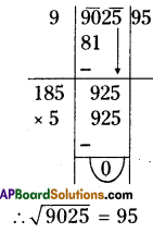 AP Board 8th Class Maths Solutions Chapter 6 Square Roots and Cube Roots Ex 6.3 5