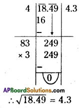 AP Board 8th Class Maths Solutions Chapter 6 Square Roots and Cube Roots Ex 6.3 7