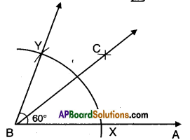AP Board 9th Class Maths Solutions Chapter 13 Geometrical Constructions Ex 13.1 5