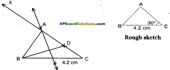 AP Board 9th Class Maths Solutions Chapter 13 Geometrical Constructions InText Questions 4