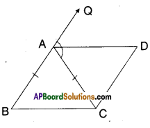 AP Board 9th Class Maths Solutions Chapter 8 Quadrilaterals Ex 8.3 5