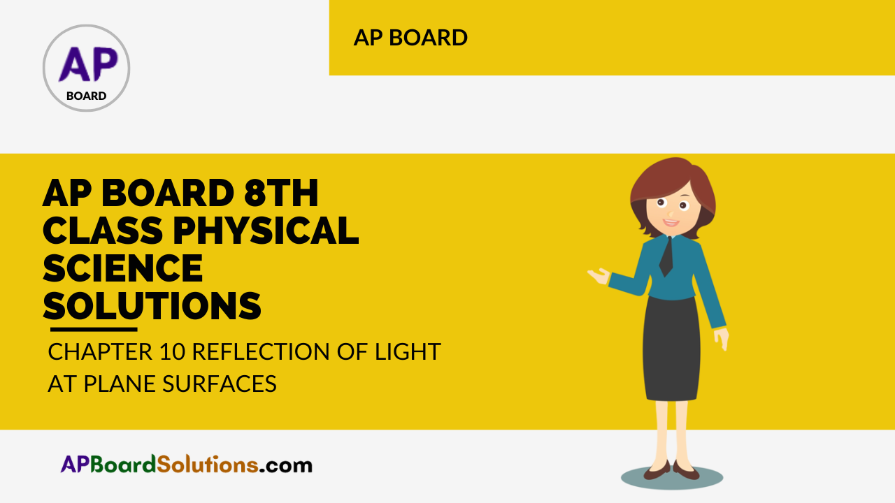 AP Board 8th Class Physical Science Solutions Chapter 10 Reflection of Light at Plane Surfaces