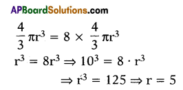 AP 10th Class Maths Bits Chapter 10 Mensuration with Answers 5