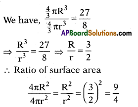 AP 10th Class Maths Bits Chapter 10 Mensuration with Answers 8