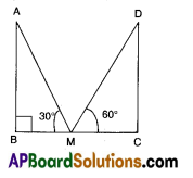 AP 10th Class Maths Bits Chapter 12 Applications of Trigonometry with Answers 17