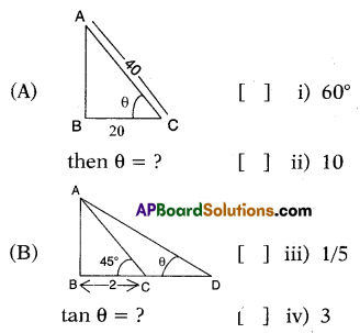 AP 10th Class Maths Bits Chapter 12 Applications of Trigonometry with Answers 26