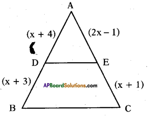 AP 10th Class Maths Bits Chapter 8 Similar Triangles with Answers 14