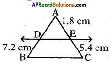 AP 10th Class Maths Bits Chapter 8 Similar Triangles with Answers 16