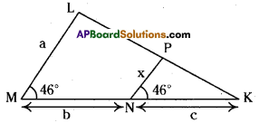 AP 10th Class Maths Bits Chapter 8 Similar Triangles with Answers 4