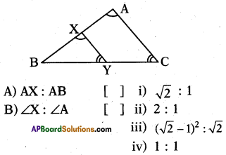 AP 10th Class Maths Bits Chapter 8 Similar Triangles with Answers 48