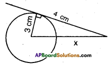 AP 10th Class Maths Bits Chapter 9 Tangents and Secants to a Circle with Answers 14