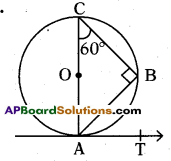 AP 10th Class Maths Bits Chapter 9 Tangents and Secants to a Circle with Answers 61