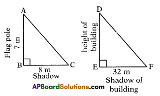 AP 10th Class Maths Important Questions Chapter 12 Applications of Trigonometry 6