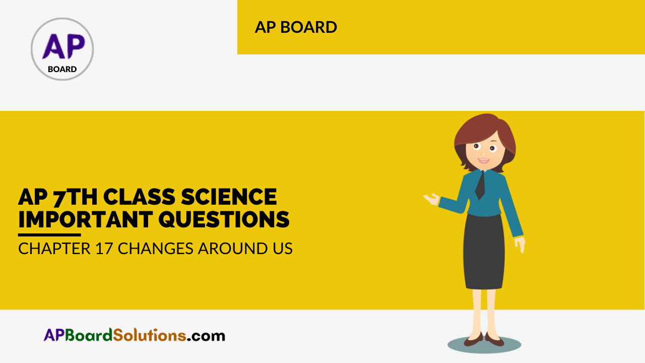 AP 7th Class Science Important Questions Chapter 17 Changes Around Us