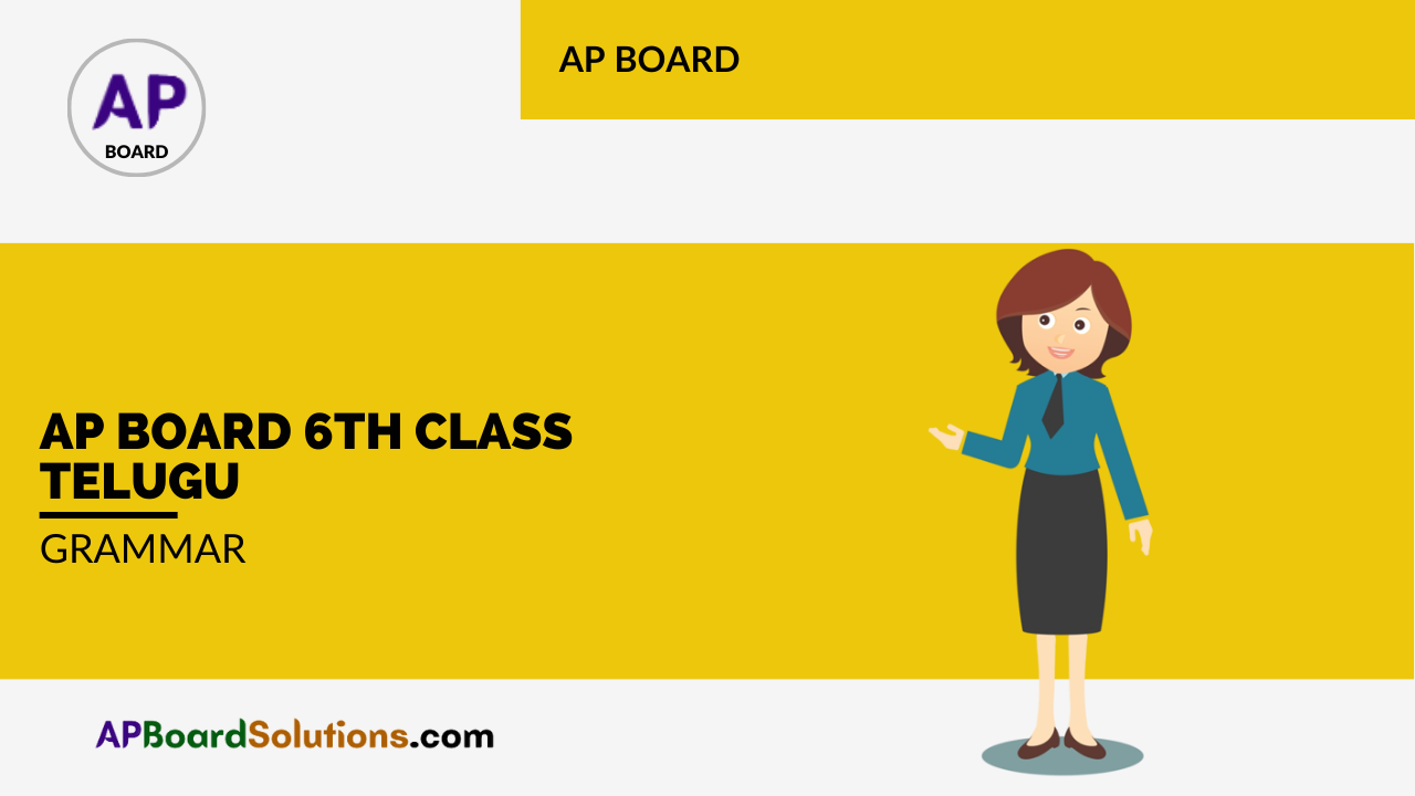AP Board 6th Class Telugu Grammar