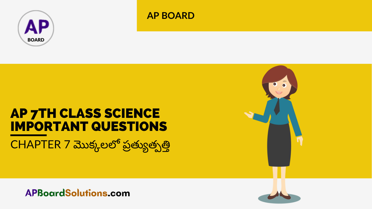 AP 7th Class Science Important Questions Chapter 7 మొక్కలలో ప్రత్యుత్పత్తి