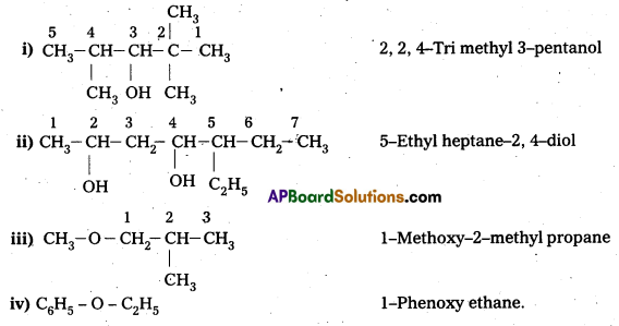 AP Inter 2nd Year Chemistry Study Material Chapter 12(a) Alcohols, Phenols, and Ethers 30