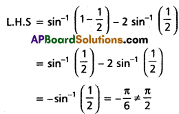 Inter 1st Year Maths 1A Inverse Trigonometric Functions Solutions Ex 8(a) III Q4(iv)