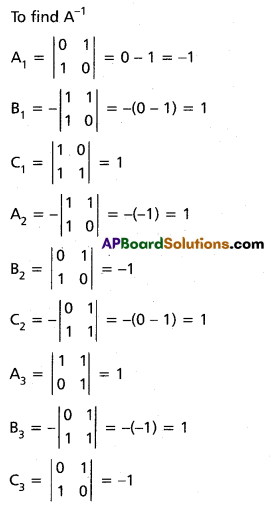 Inter 1st Year Maths 1A Matrices Solutions Ex 3(e) II Q1