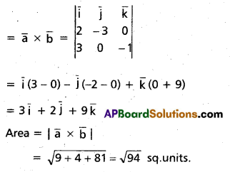 Inter 1st Year Maths 1A Products of Vectors Important Questions 18
