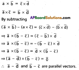 Inter 1st Year Maths 1A Products of Vectors Important Questions 19