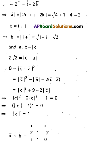 Inter 1st Year Maths 1A Products of Vectors Important Questions 25