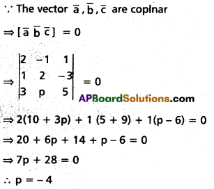 Inter 1st Year Maths 1A Products of Vectors Important Questions 34