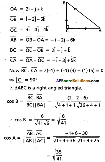 Inter 1st Year Maths 1A Products of Vectors Important Questions 6