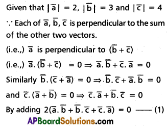 Inter 1st Year Maths 1A Products of Vectors Solutions Ex 5(a) II Q3