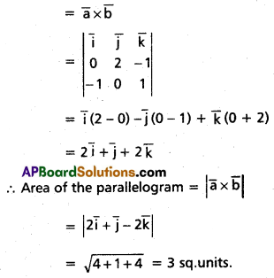 Inter 1st Year Maths 1A Products of Vectors Solutions Ex 5(b) I Q10