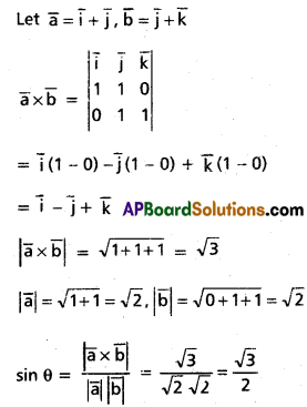 Inter 1st Year Maths 1A Products of Vectors Solutions Ex 5(b) I Q9