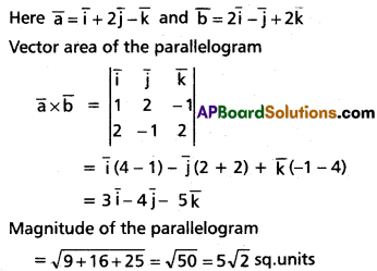 Inter 1st Year Maths 1A Products of Vectors Solutions Ex 5(b) II Q3