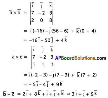 Inter 1st Year Maths 1A Products of Vectors Solutions Ex 5(b) III Q3