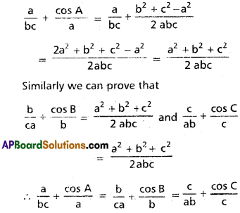 Inter 1st Year Maths 1A Properties of Triangles Solutions Ex 10(a) II Q5