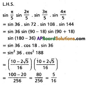 Inter 1st Year Maths 1A Trigonometric Ratios up to Transformations Solutions Ex 6(d) III Q1(ii)