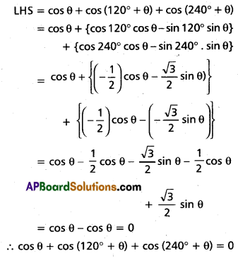 Inter 1st Year Maths 1A Trigonometric Ratios up to Transformations Solutions Ex 6(e) II Q1