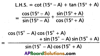 Inter 1st Year Maths 1A Trigonometric Ratios up to Transformations Solutions Ex 6(e) II Q4