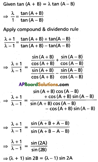 Inter 1st Year Maths 1A Trigonometric Ratios up to Transformations Solutions Ex 6(e) III Q9