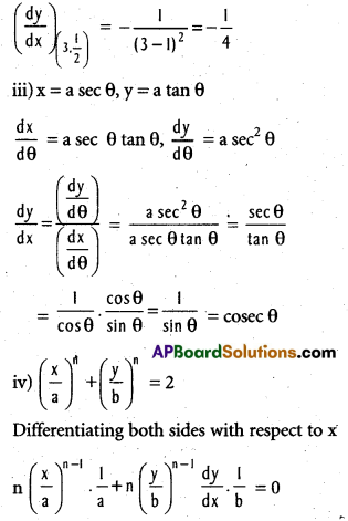 Inter 1st Year Maths 1B Applications of Derivatives Important Questions 2