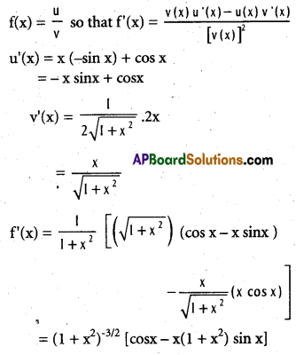 Inter 1st Year Maths 1B Differentiation Important Questions 10