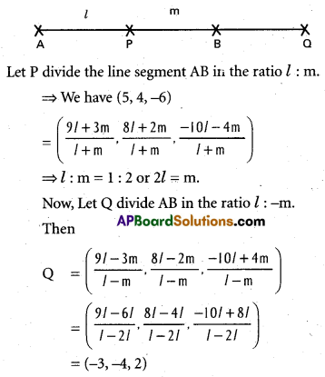Inter 1st Year Maths 1B Three Dimensional Coordinates Important Questions 12