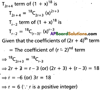 Inter 2nd Year Maths 2A Binomial Theorem Important Questions 50