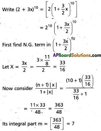 Inter 2nd Year Maths 2A Binomial Theorem Important Questions 62