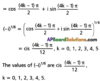Inter 2nd Year Maths 2A De Moivre’s Theorem Solutions Ex 2(b) I Q1(ii).1