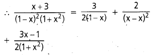 Inter 2nd Year Maths 2A Partial Fractions Important Questions 17