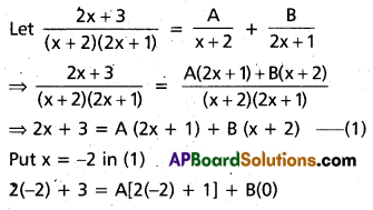 Inter 2nd Year Maths 2A Partial Fractions Important Questions 2