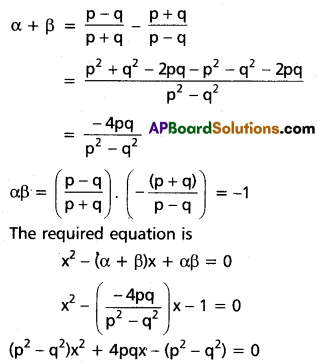 Inter 2nd Year Maths 2A Quadratic Expressions Solutions Ex 3(a) I Q2(iii)